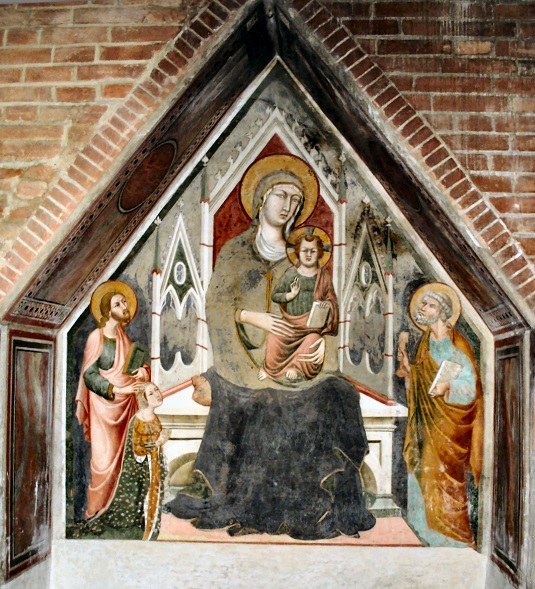 Donor Portrait, ca. 1300 (attributed to Memmo di Filippuccio)  Chiesa di SS. Jacopo e Filippo, Certaldo, Toscana